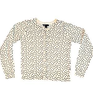 EC GAP KIDS 100% COTTON POLKA-DOT CARDIGAN SZ. 12